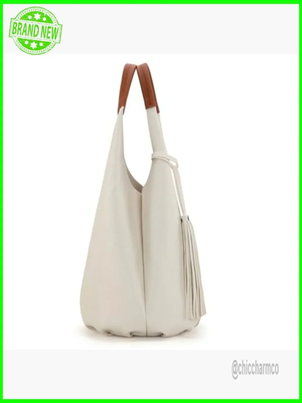 Large Slouchy Hobo Bag with Adjustable Strap and Cosmetic Bag